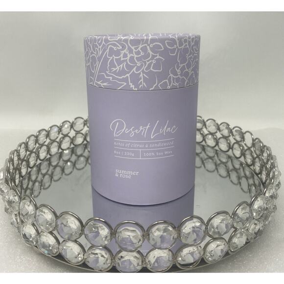 Desert Lilac Candle - Summer & Rose - NEW - Picture 5 of 6